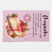 チーズケーキベーキングレシピ キッチンタオル (横)