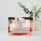 チーズケーキレシピはがき ポストカード (スタンド正面)