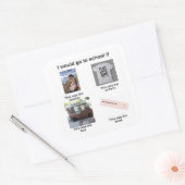 チーズケーキ学校のシール スクエアシール (封筒)