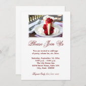 チーズケーキ招待状 招待状 (正面/裏面)