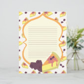 チーズケーキ横付き文房具紙 (スタンド正面)