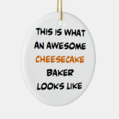 チーズケーキ素晴らし・ベイカー セラミックオーナメント (右)