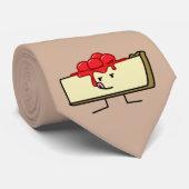 チーズケーキ舐めるさくらんぼはパイ皮をトッピング ネクタイ (ロール)