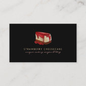 チーズケーキ イチゴ ペストリー デザート 名刺 (正面)