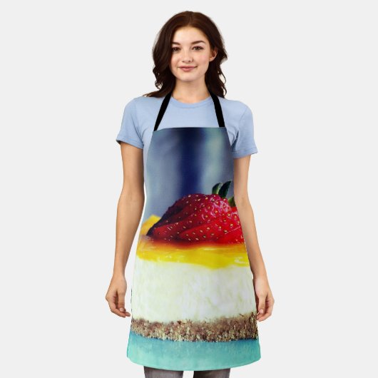 チーズケーキ エプロン (着用した状態)