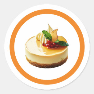 チーズケーキ・スウィート ラウンドシール