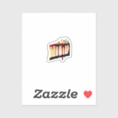 チーズケーキ・デザート シール (シート)