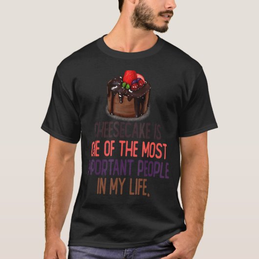 チーズケーキ・ライフはチーズケーキの打者 Tシャツ (正面)