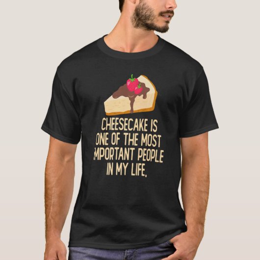 チーズケーキ・ライフはチーズケーキ付き打者1 Tシャツ (正面)