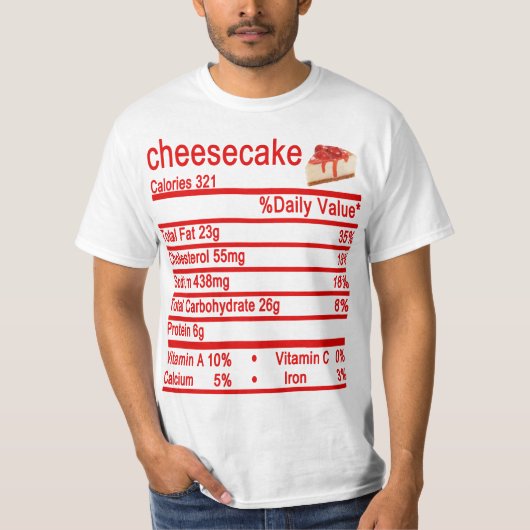 チーズケーキ Tシャツ (正面)