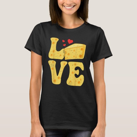 チーズゴーダフェタチェダーラブ Tシャツ (正面)