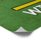 チーズサッカービールウィスコンシンおもしろいス数学 ポスター (角)