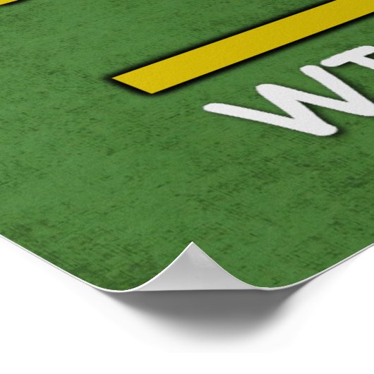 チーズサッカービールウィスコンシンおもしろいス数学 ポスター (角)