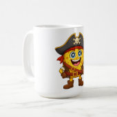 チーズサニー海賊 - かわいいカワイイTシャツ コーヒーマグカップ (正面左)