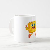 チーズサニー ミニハート コーヒーマグカップ (正面左)