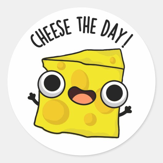 チーズザデイおもしろいフードパン ラウンドシール (正面)