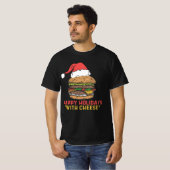 チーズシャツとハッピーホリデーズクリスマス2020 Tシャツ (正面フル)