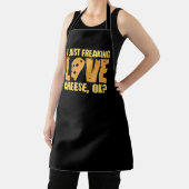 チーズジョークチーズグルメチーズモンガーエンメンタル エプロン (インサイチュ)