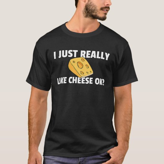チーズスイスグリルチーズチェダーチーズ Tシャツ (正面)