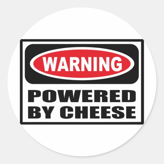 チーズステッ警告カーで駆動 ラウンドシール (正面)