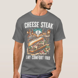 チーズステーキ アメリカンサンドイッチ フードラバー フードイー Tシャツ