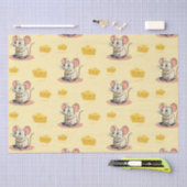 チーズソックス付き可愛いマウス 薄葉紙 (クラフト)