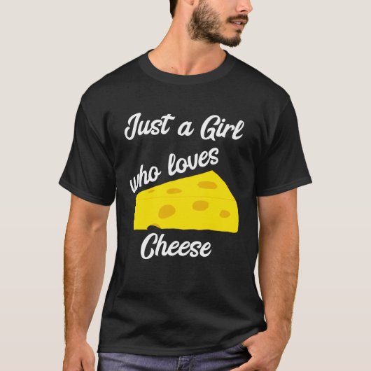 チーズチェダーゴーダブリー・フェを愛する女の子 Tシャツ (正面)