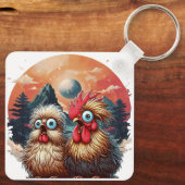 チーズチキンマウンテン アルミキーチェーン キーホルダー (裏面)