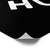 チーズチーズハーレイチーズパおもしろいンダークBG ポスター (角)