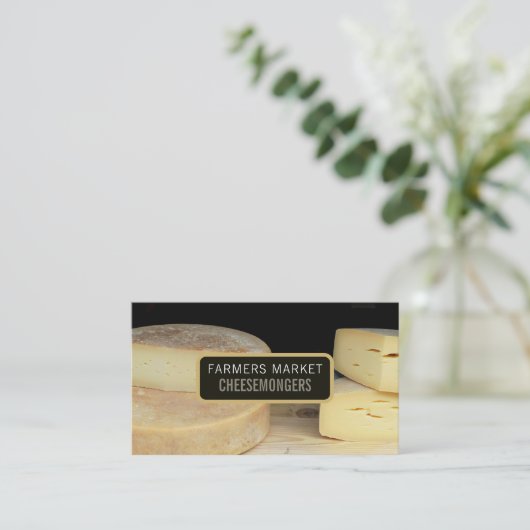 チーズディスプレイ、チーズモンガー 名刺 (スタンド正面)