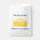 チーズトライアングルスイススタイル- 2ラインカスタム文字 フェイバーバッグ (正面)