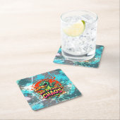 チーズドラゴンデライト スクエアペーパーコースター (インサイチュ)