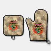 チーズドラゴンデライト 鍋つかみ&鍋敷きセット (正面)