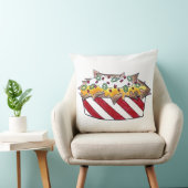 チーズナチョストルティーヤチップジャンクスナック食品 クッション (椅子)