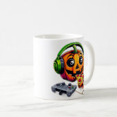 チーズハロウィーンの雰囲気:パンプキンはピザガミンを楽しむ コーヒーマグカップ (正面右)
