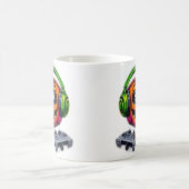 チーズハロウィーンの雰囲気:パンプキンはピザガミンを楽しむ コーヒーマグカップ (中央)