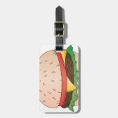 チーズハンバーガー ラゲッジタグ (正面縦)