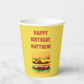 チーズバパーソナライズされたーガーパーティー 紙コップ (正面)