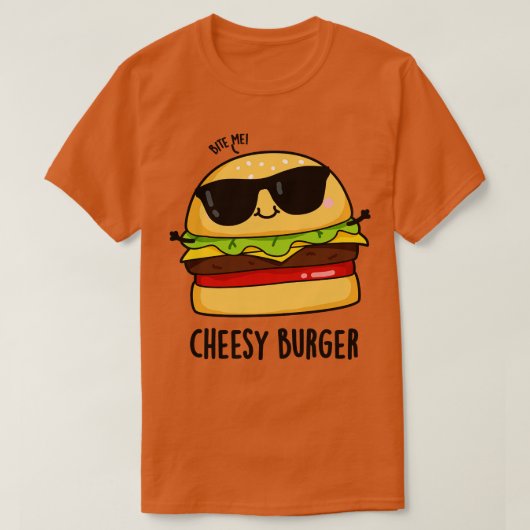 チーズバーガーおもしろいフードパン1 Tシャツ (デザイン正面)