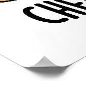 チーズバーガーおもしろいフードパン ポスター (角)