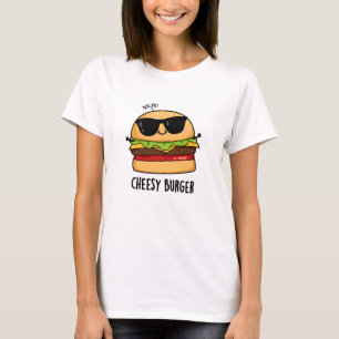 チーズバーガーおもしろいフードパン Tシャツ