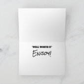 チーズバーガーおもしろい退職 シーズンカード (内部)