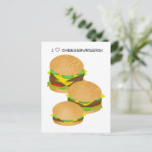 チーズバーガーが大好き ポストカード (スタンド正面)