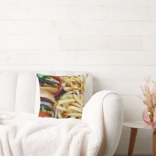 チーズバーガーとフライ クッション (ソファ)
