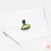 チーズバーガーのシール ラウンドシール (封筒)