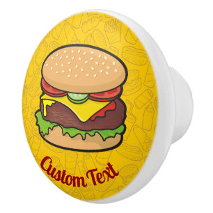 チーズバーガーのセラミックノブ セラミックノブ