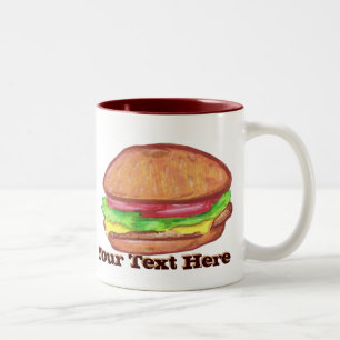 チーズバーガーのマグ ツートーンマグカップ
