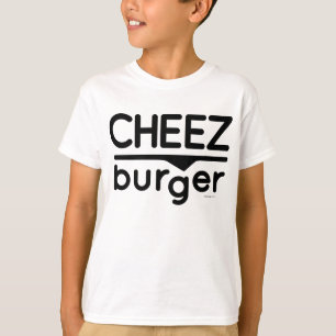 チーズバーガーのロゴ(黒) Tシャツ