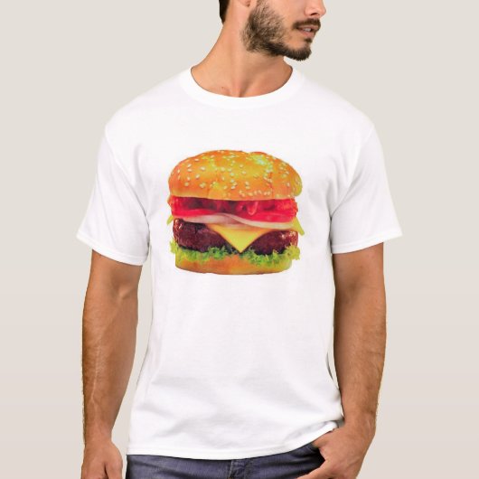 チーズバーガーのワイシャツ Tシャツ (正面)