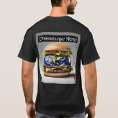 チーズバーガーの世界Tシャツ Tシャツ (裏面)